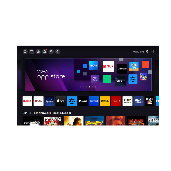 
	Téléviseur Hisense 50″ 50A6N Smart Tv 4K -Vidaa U