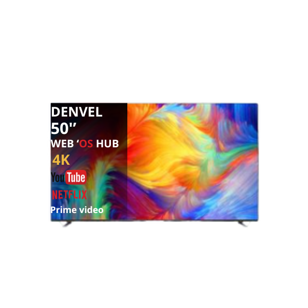 
	Téléviseur Denvel 50″ 50DK5 Smart Tv -Web’OS TV-4K
